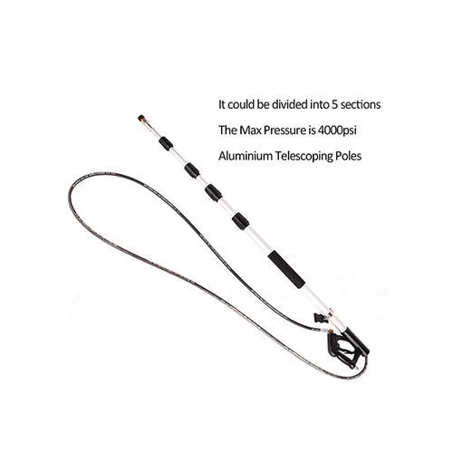 Алюминиевая Телескопическая распылительная трубка 5,34 м для стиральной машины высокого давления