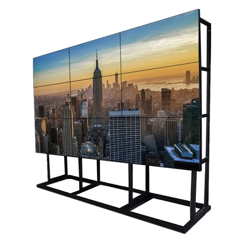 49 Inch 3.5mm 2x2 Exhibition Narrow Bezel Advertising Screen LCD Video Wall Splicing Screen