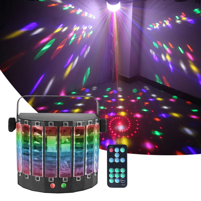 4-Color Mini LED Butterfly Laser Beam Projector Party Light Acclarent Illumination Lazer Lamp Moving Discos Light For Nightclub