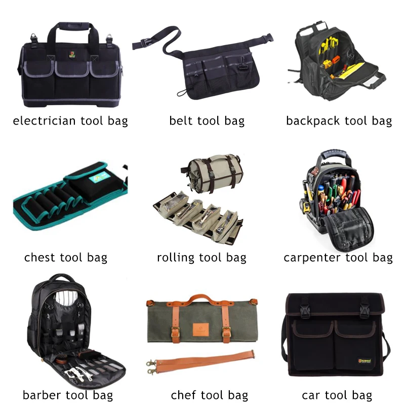 Portable high quality herramientas electricista waterproof engineer canvas heavy duty electrician tool bag