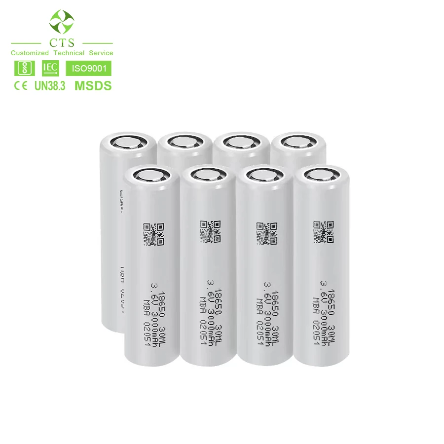 CTS 18650 Rechargeable Lithium ion Battery for E-bike 3.7V 2000mah 2200mah Cylinder Batteries