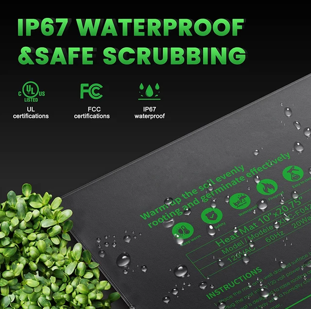 Brand New Terrarium Large Warmer Turtle Germination Factory Seedling Heat Mat Temperature Alternative Seed Heating Pad