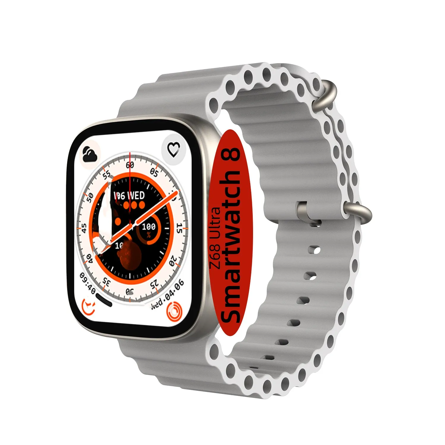 OEM 2022 Z68 ultra smartwatch, 2.05 rdfit Fitness NFC GPS track Tik Tok alipay wireless charge watch 8 for series 8 smart watch