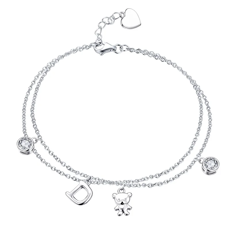 YFZX Original Designer 925 Sterling Silver Round Beads Bracelet Charms For Jewelry Accessories Making Kit Bulk Teenagers