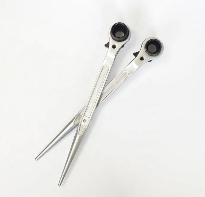19mm and 22mm Double Ended Socket Ratchet Scaffold Spud Wrench for scaffolding