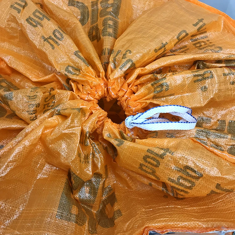 EGP 1 ton construction pp top skirt with tie string jumbo bag 1000kg