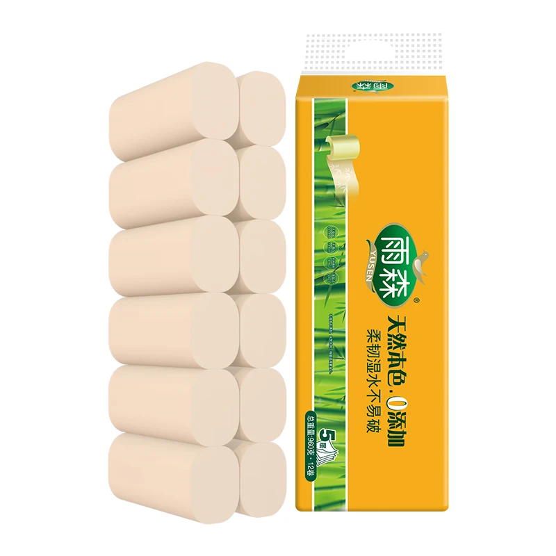 Wholesale bamboo paper roll bamboo toilet paper roll custom toilet paper