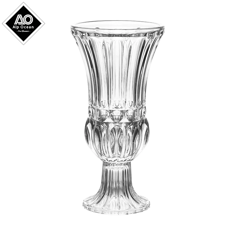 
 Стеклянная ваза высотой 29,5 см, стильная ваза, домашний декор, стеклянная ваза для цветов  