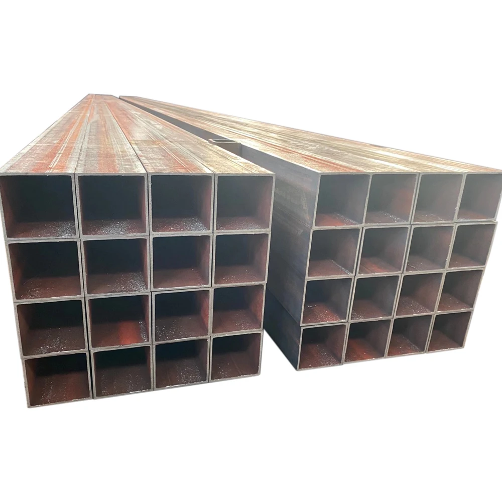 Standard rhs and shs rectangular and square pipes steel sizes Q235 black and galvanized at competitive price