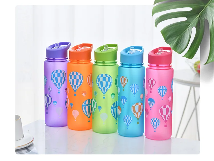 BPA Free Eco-friendly Plastic Colorful Student Sports Water Bottles