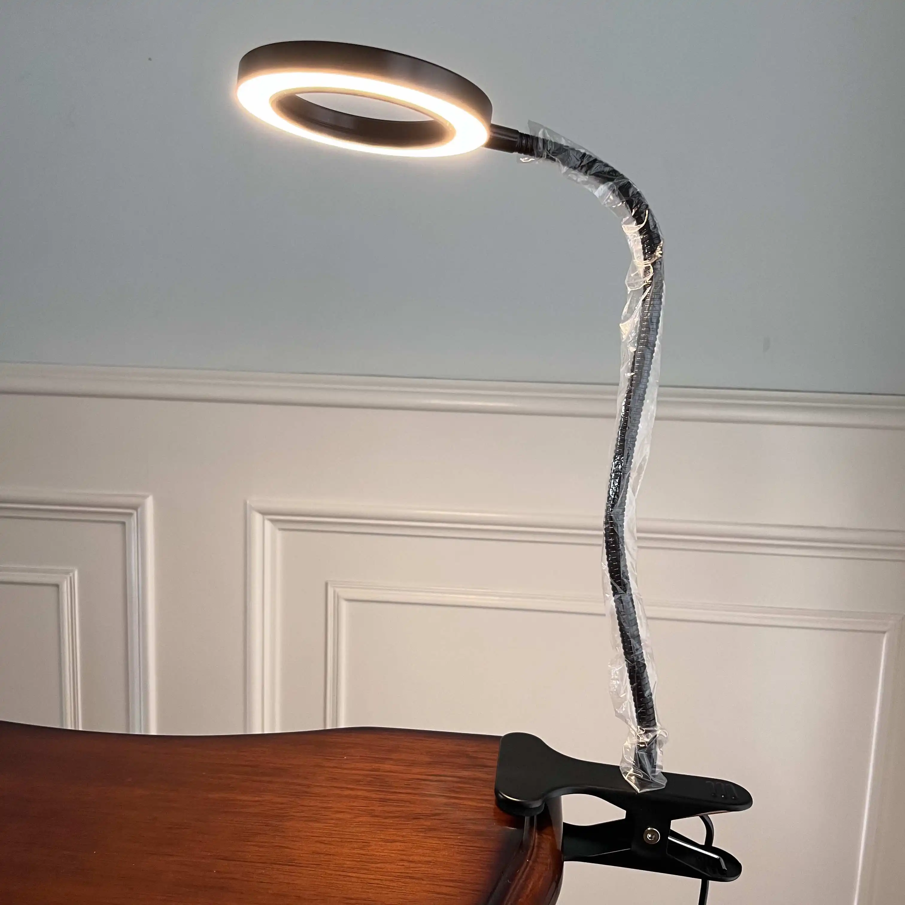 Portable Dimmable Color Temperature Nail Desk Lamp Reading Light for Readers Students Kids LED Reading Lamp