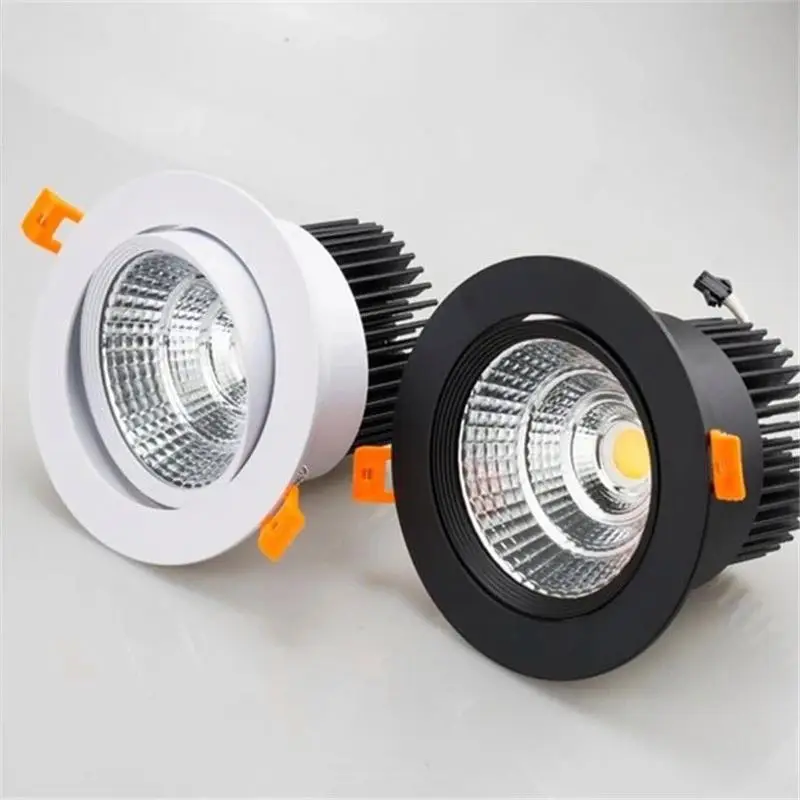  Высокая эффективность 9 Вт 10 12 COB светильник Совместимость 220v-240v dimmable утопило прожектор Светодиодный модуль