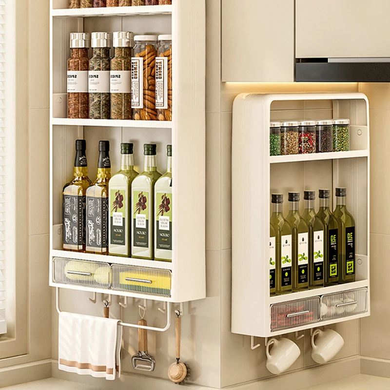 2023 Kitchen Drawer Store Cabinet Utensil Spice Rack Accessories Organizer Kitchen Organizer storage wall-mounted spice racks
