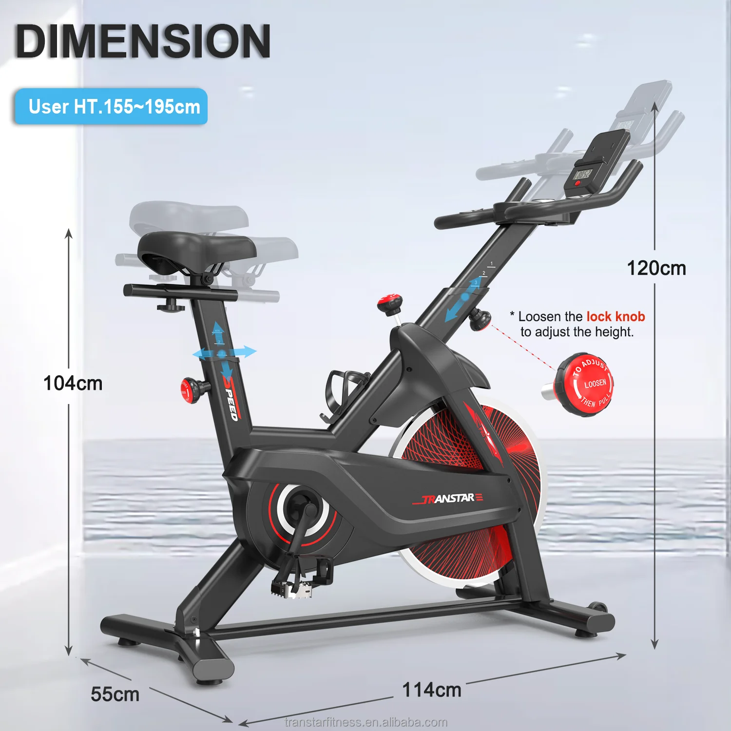 Top Sale Indoor Fitness Exercise Equipment Cardio Spin Cycle Machine Weight Loss Professional Spinning Bike Spining Bike