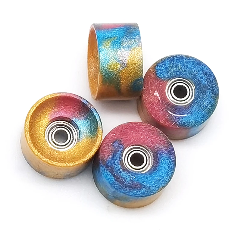 ZOTY New Mix Color 60D Epoxy Resin CNC Finger Skateboard Wheels Swirl Wingerboard Wheels