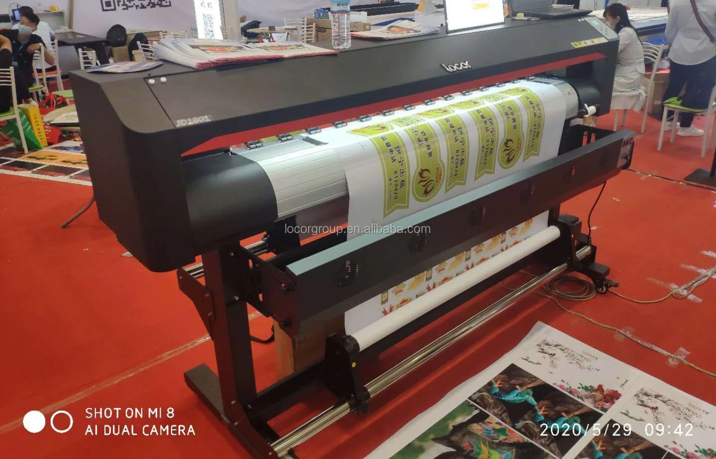 Locor cheaper model vinyl car sticker labels outdoor advertisement reflective materials 5ft 1.6m digital eco solvent printer