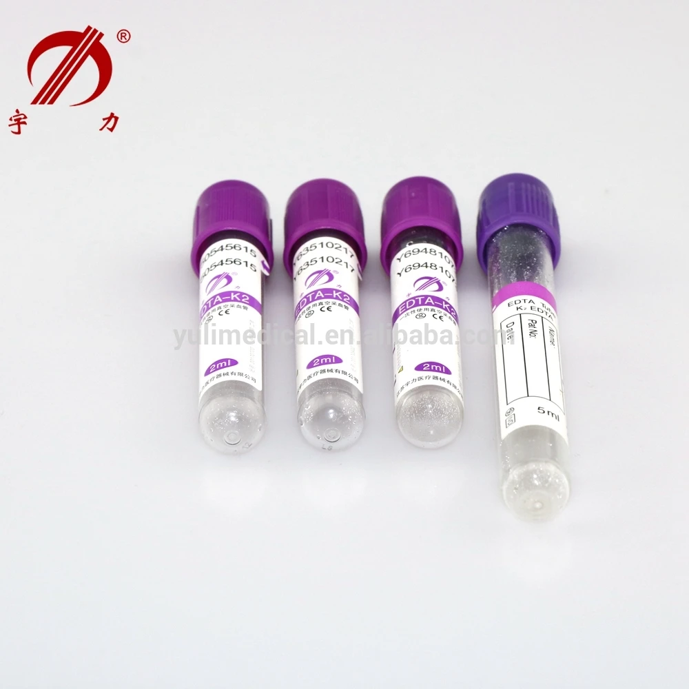 Medical disposable blood collection vacuum edta tube