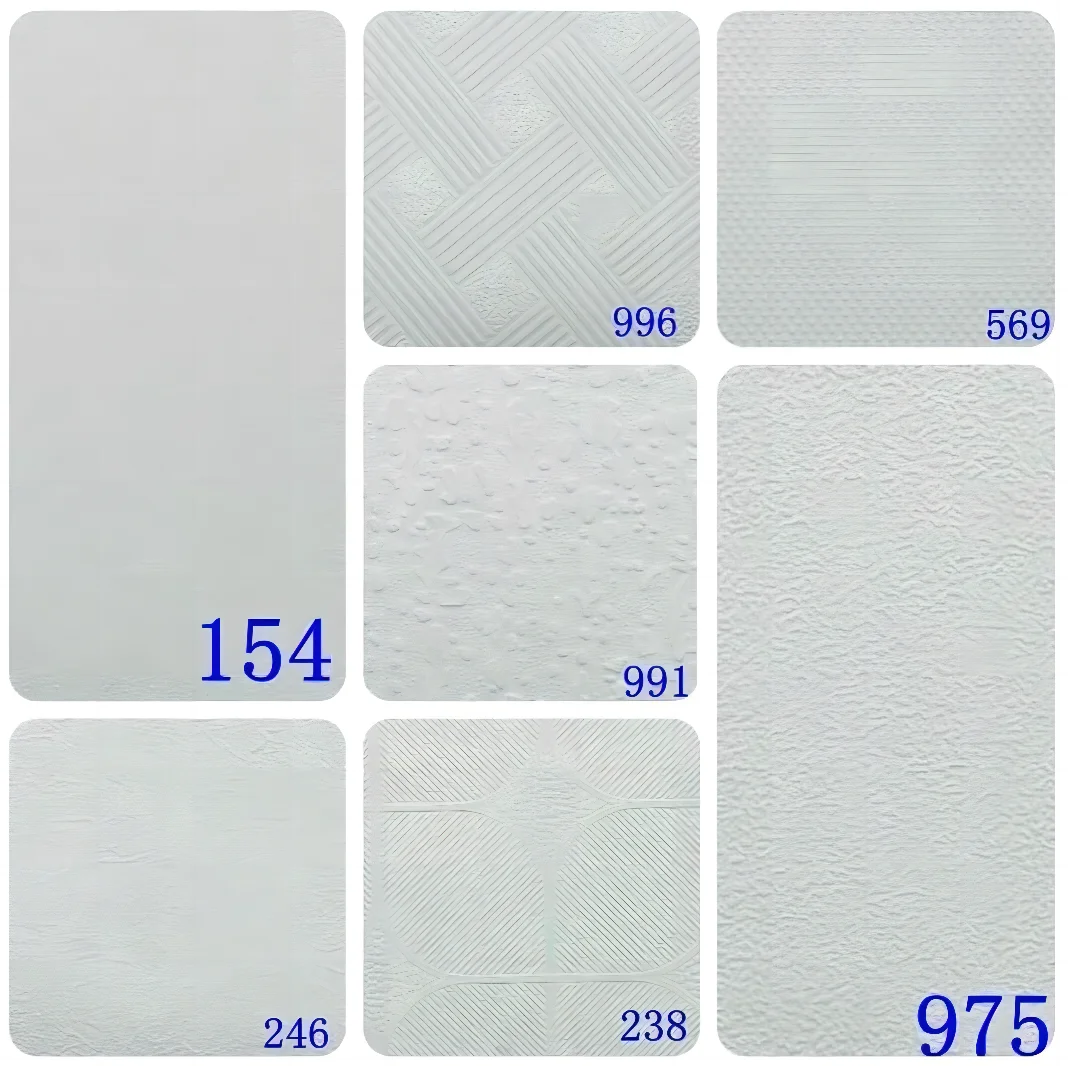 Interior Decoration Designs Suspended pvc Laminated Ceiling Tiles Gypsum Ceiling Board