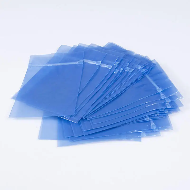 Factory Custom Blue Rustproof Warp Bag Flat Mouth Metal Moisture Proof Anti-Corrosion Vci Anti-Rust Packaging Bag