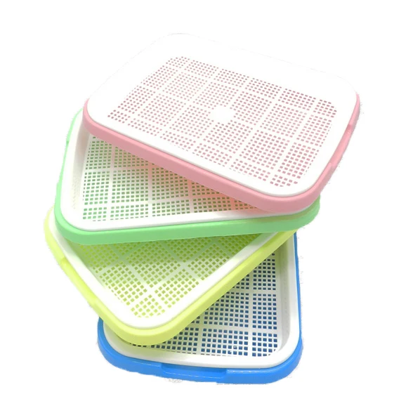 Factory direct selling price storage tray food grade PP material plastic flat plant childcare tray