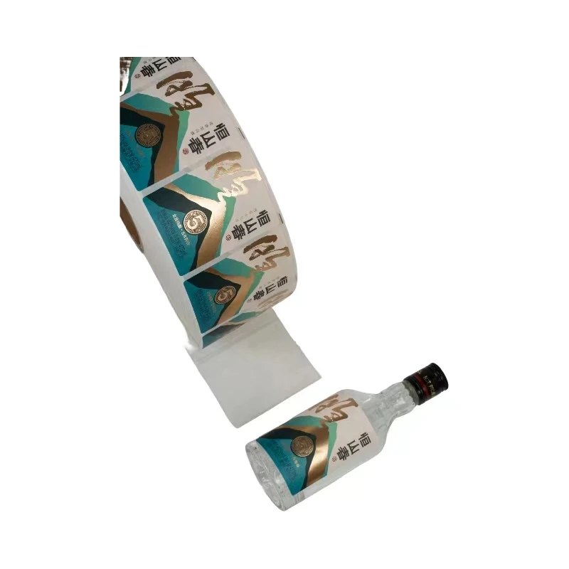 Support various customized images printing Wine Bottle Packaging Label