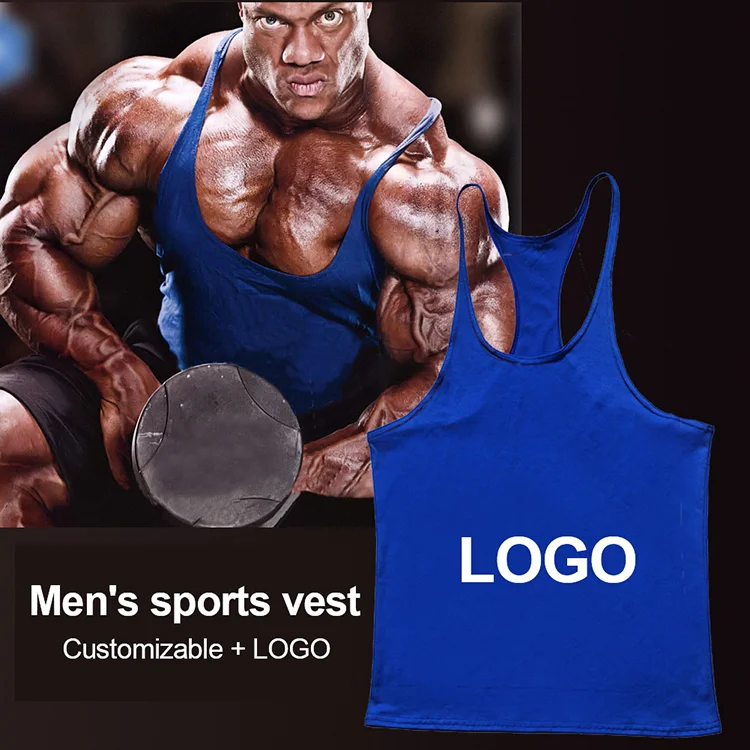 Basic style pure white cotton underwear sport sleeveless top customized male and female vests