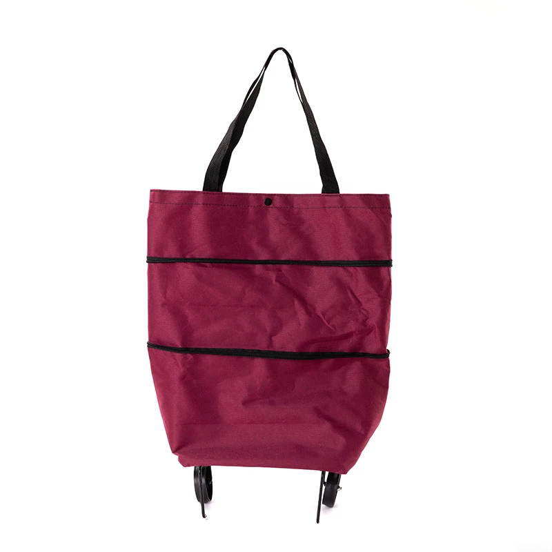 Convenient Portable Shopping Foldable Trolley Bag supermarket Grocery Trolley Bag stock