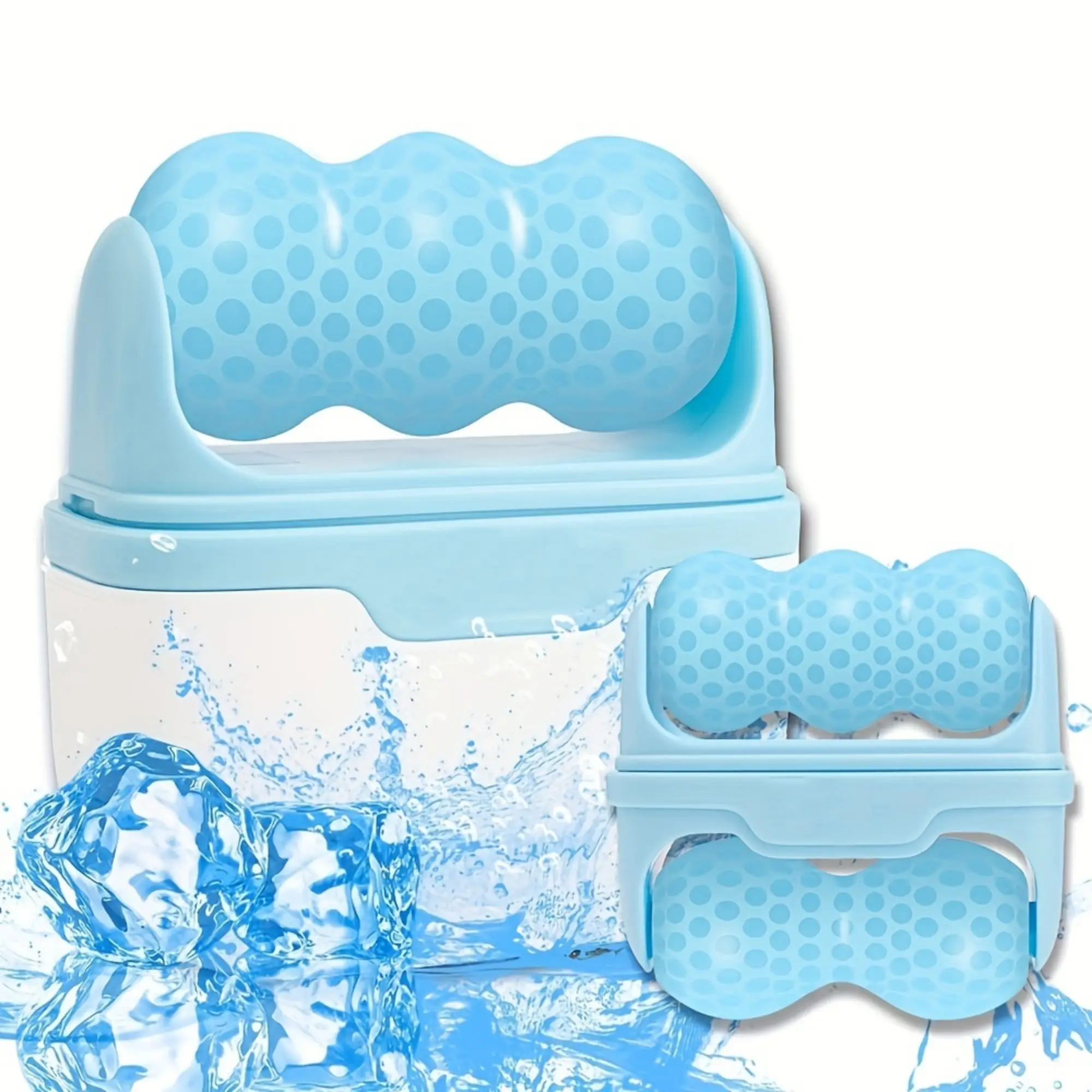 Shopify Sourcing Agent 2024 Cold Massage Roller Face Ice Roller Double Cool Roller For Facial Eye Massage