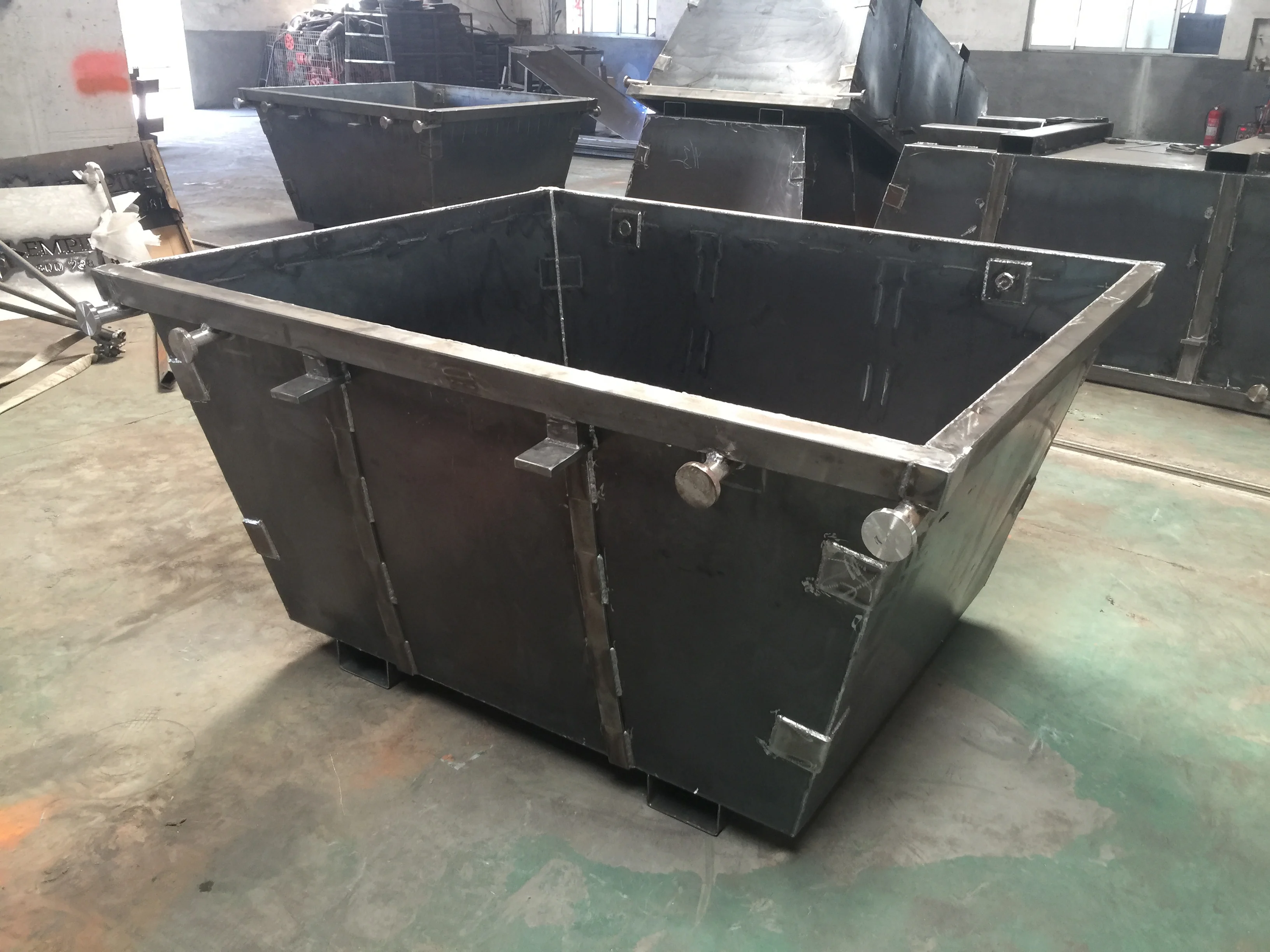 
2m3 Australia New Zealand standard waste management steel skip recycle marrell skip bin 