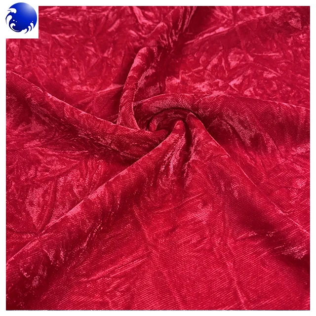 100% polyester woven fabric  crushed micro velvet fabric 9000