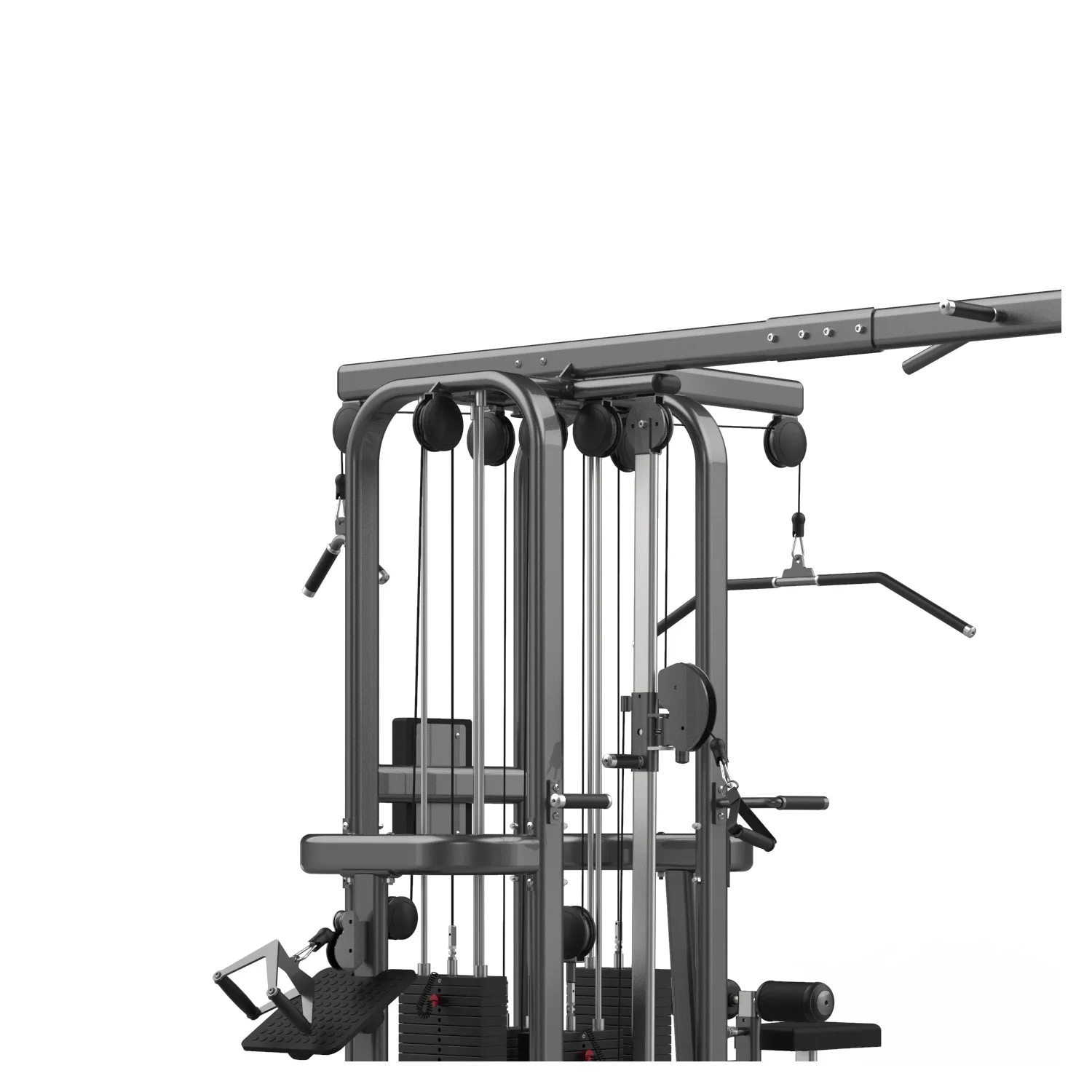 8 Station Multi-function Gym Training Station Strength Training Fitness Equipment With Power Rack Cable Crossover Ce Certified