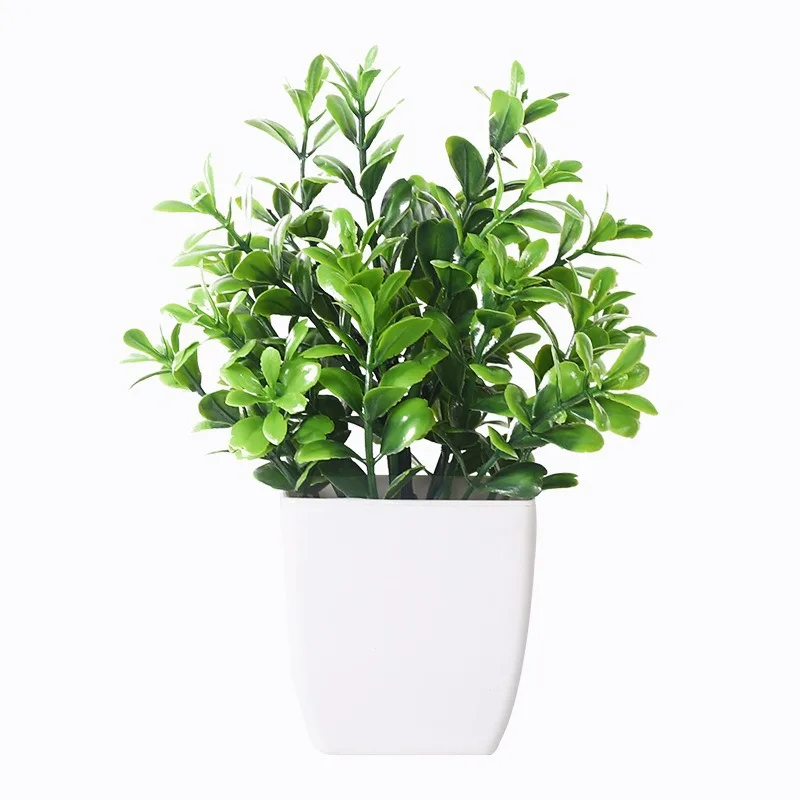 1PCS Artificial Potted Plant Scene Desktop Home Office Shelf Decor Tabletop Landscape Bonsai Wedding Room Party Accessories Vine
