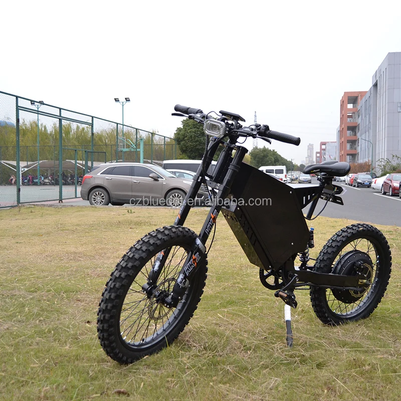 90 mph High speed 12000w suv steallth bomber electric bike with 72v 45 ah