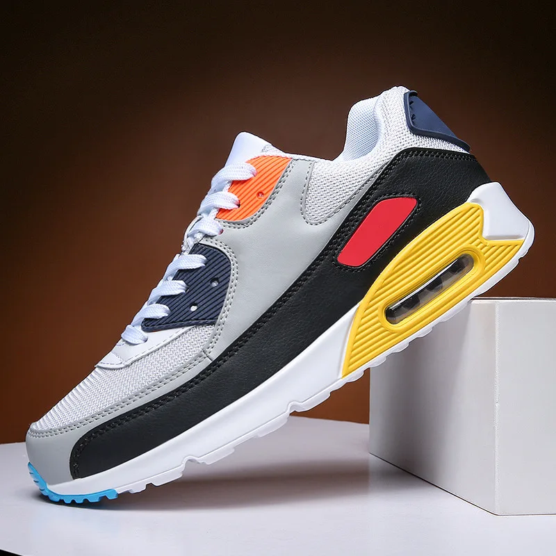 High Quality Outdoor Sports Fashion Air Running Shoes Unisex Walking Style Shoes Air Cushioning Breathable Running Sneakers