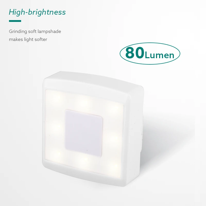  Ночник 8LED упаковка из 3 светодиодных сенсорных аккумуляторов для помещений гостиной площади CN;ZHE современный переключатель ВКЛ-ВЫКЛ * AAA