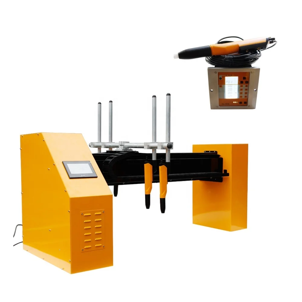 New designed horizontal electrostatic automatic powder coating paint gun reciprocator robot