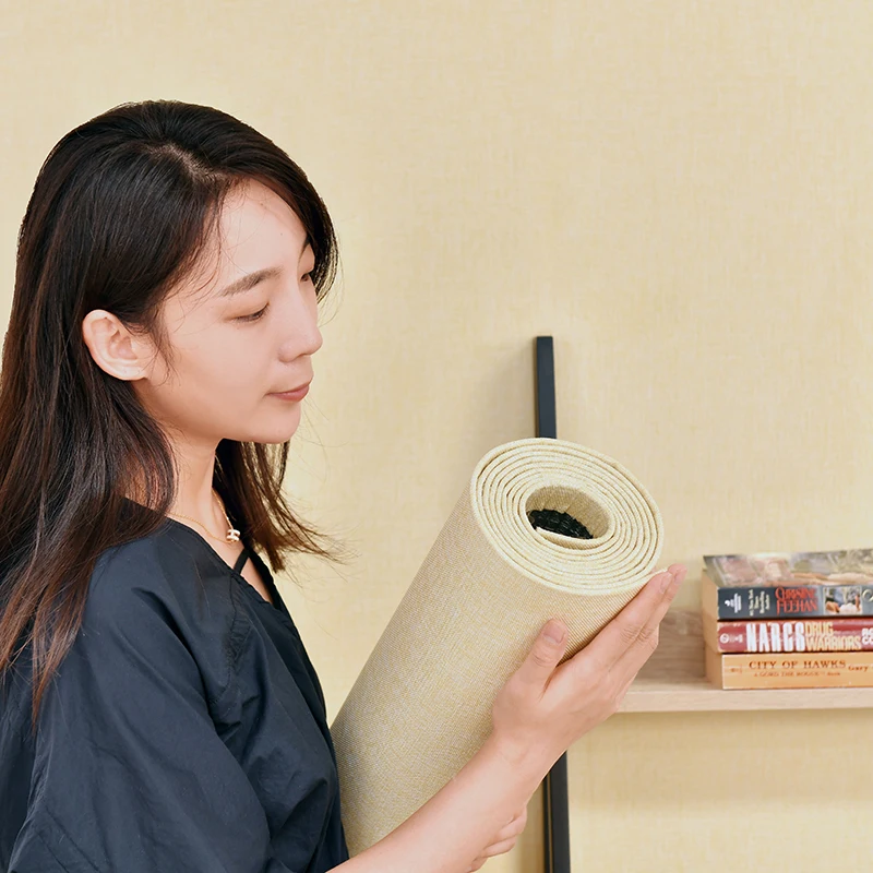 Wall Cloth Modern Style Peel and Stick Easy to Install Wall Covering Fabric Textured Wallpaper Roll