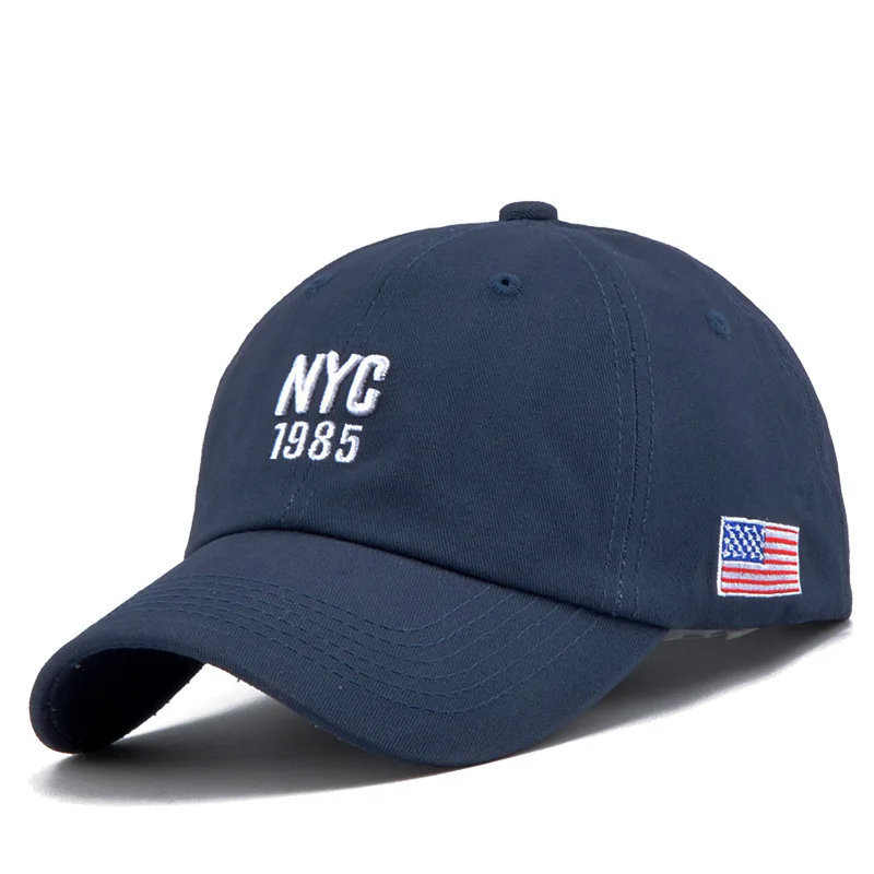 High Quality 5-Panel 1985 American USA Flag Baseball Cap Hats Embroidered Cotton Sports Cap Any Color Hip Hop Trucker Hat