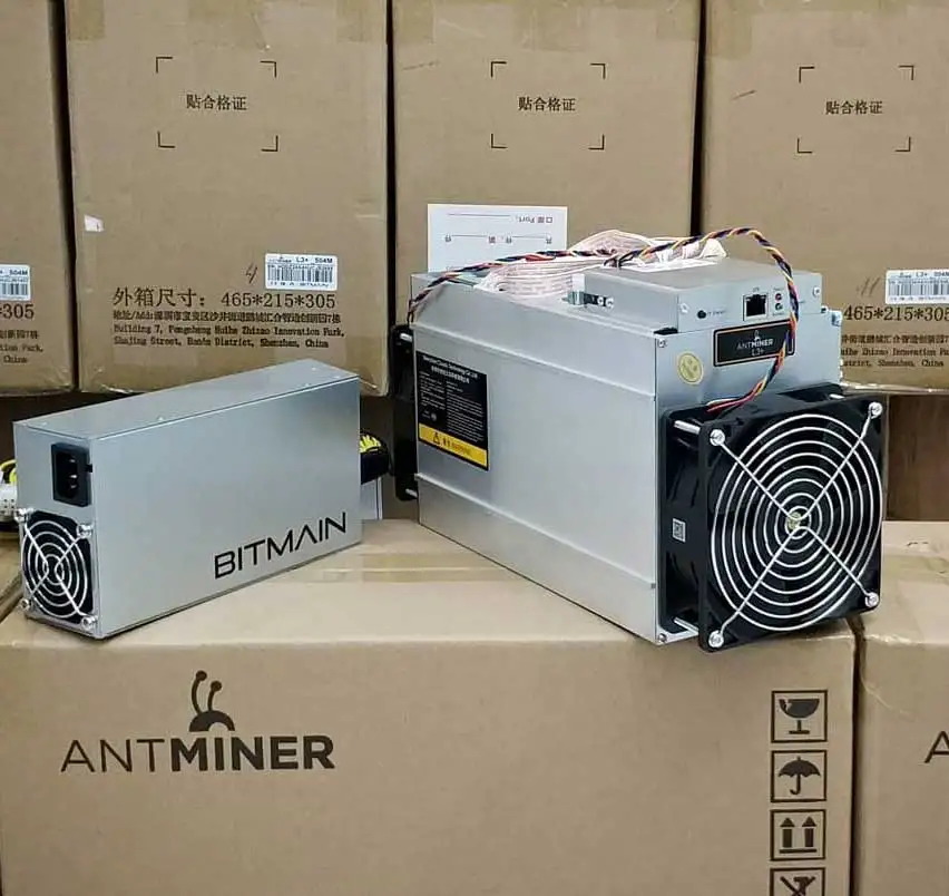 In Stock Asic L3+ Antminer L3 LTC Miner 504Mh/s with PSU Quick Ship Ant Miner L3++ 580Mh/s