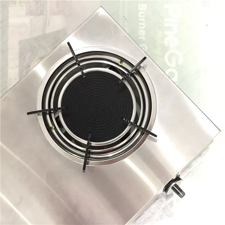 China luxury table kitchen appliances home silver 2 burner tops gas stove