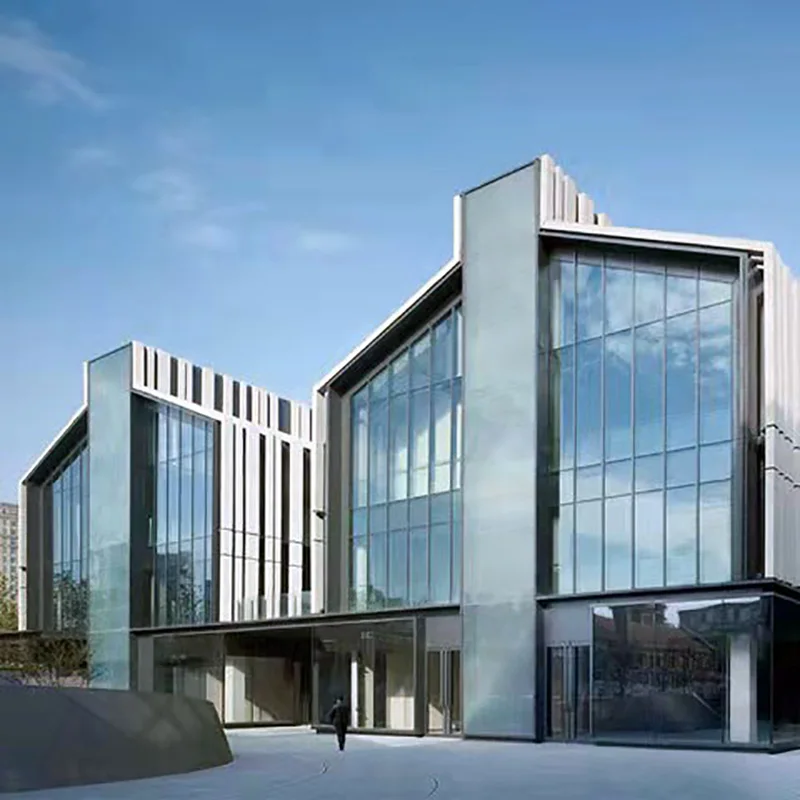 Commercial Exterior Aluminium Glass Facade Energy Saving Soundproof Aluminum Curtain Wall
