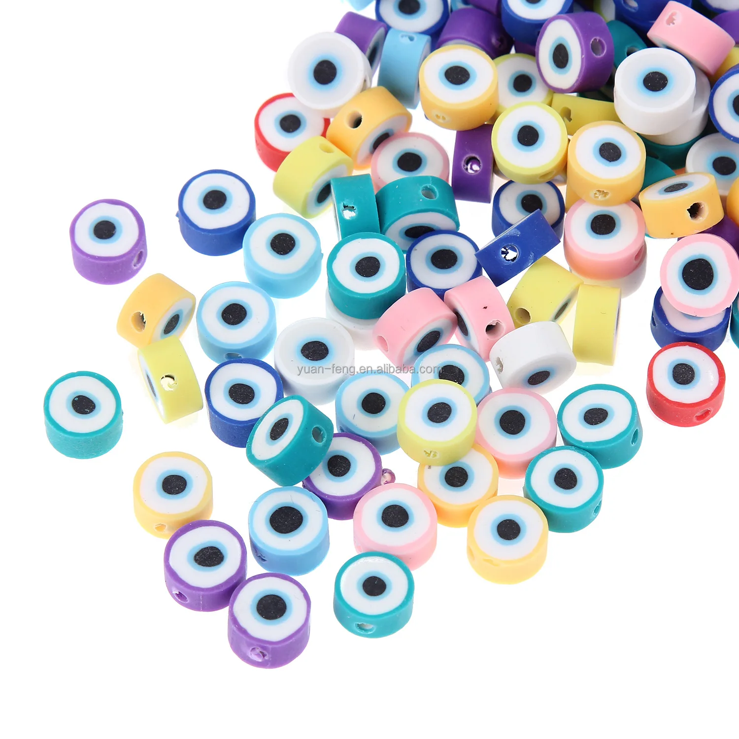 100CPS все стили случайный смешанный узор глины бусины для самостоятельного изготовления детских игрушек для изготовления ювелирных изделий