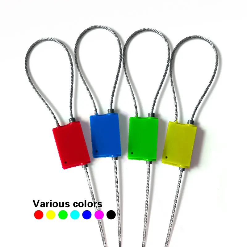 High Security ABS Coated Cable Seals Self-locking Shipping Padlocks Numbered Tamper Proof Container Lock