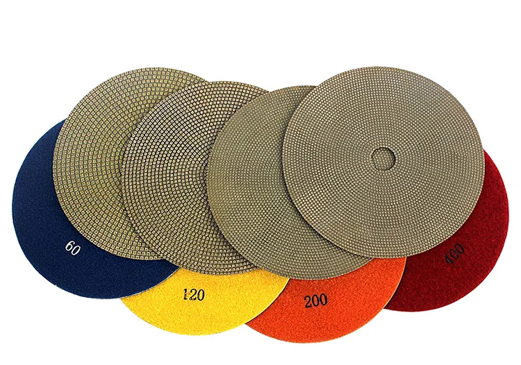 7inch 180mm Lapidary Tools Flexible Electroplated Diamond Grinding Disc for Glass Ceramic Stone