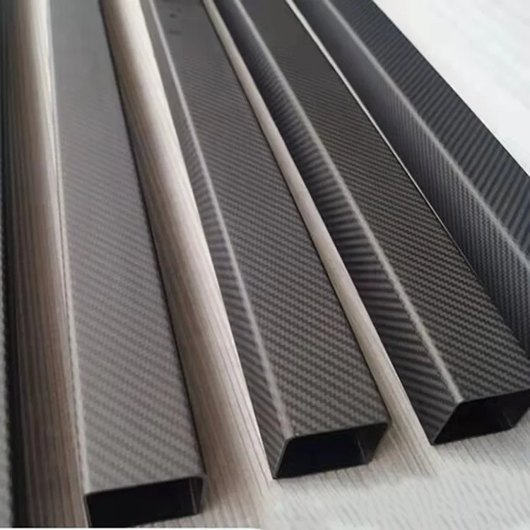 High quality 3k twill weave square octagonal hexagonal oval round carbon fiber tube