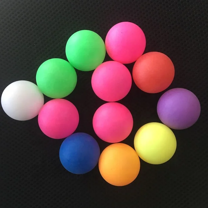 2024 Factory Wholesale Multicolour Customized Table Tennis Balls Funny Toy Table Tennis Balls