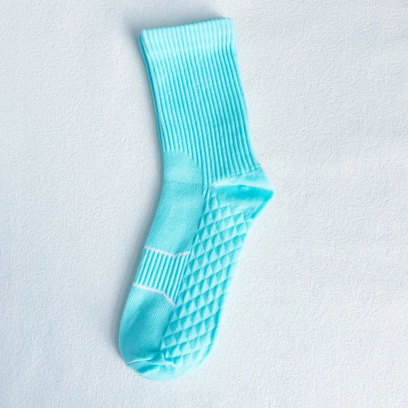 adult man long pre scrunched coolmax golf motocross road cycling training crew socks with text