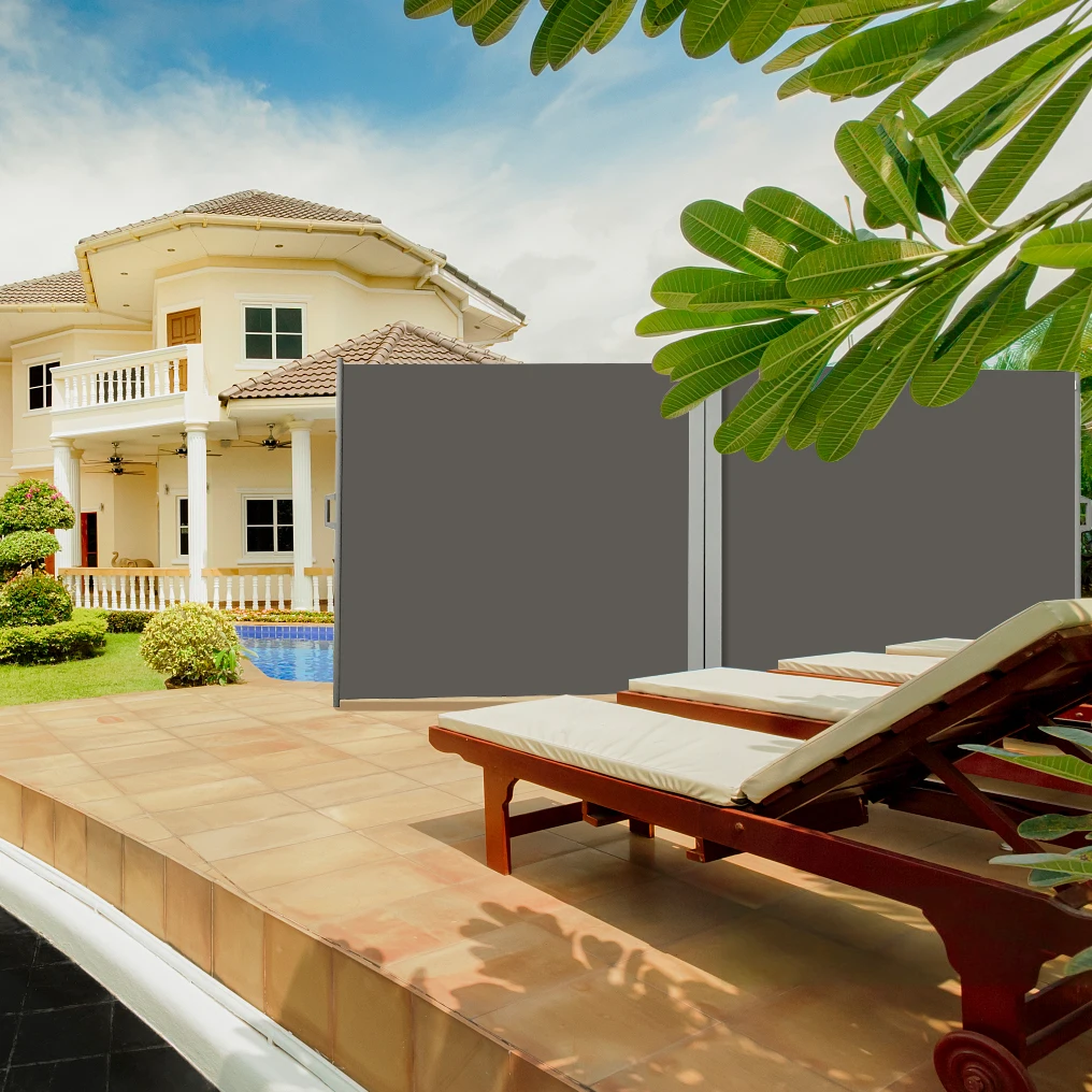 Aluminum outdoor Double Side Retractable Side Awning