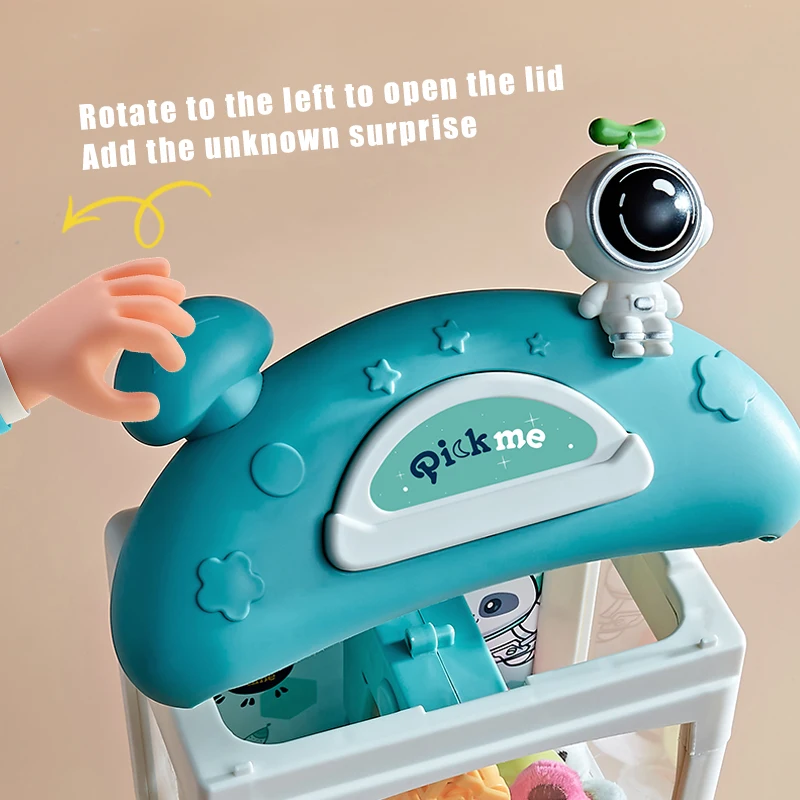 Mini Astronaut Doll Machine Toy for Kids Play Game Claw Catch Toy Machines Dolls Children Interactive Toys Christmas Gifts