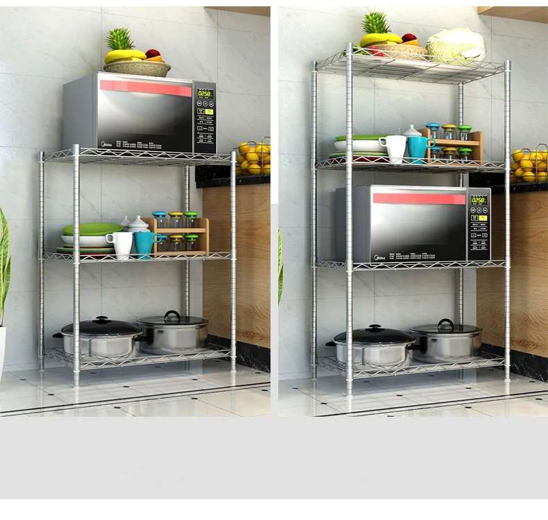 
household storage rack metal kitchenware oven storage rack shelf 